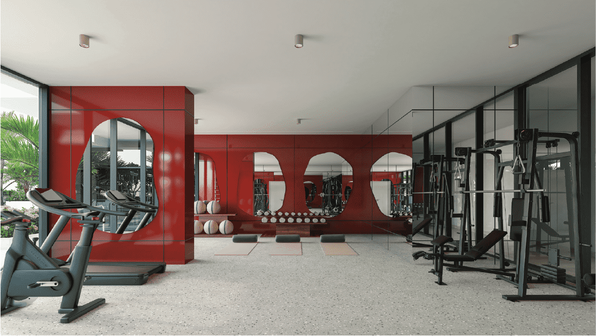 Well-Equipped Fitness Center