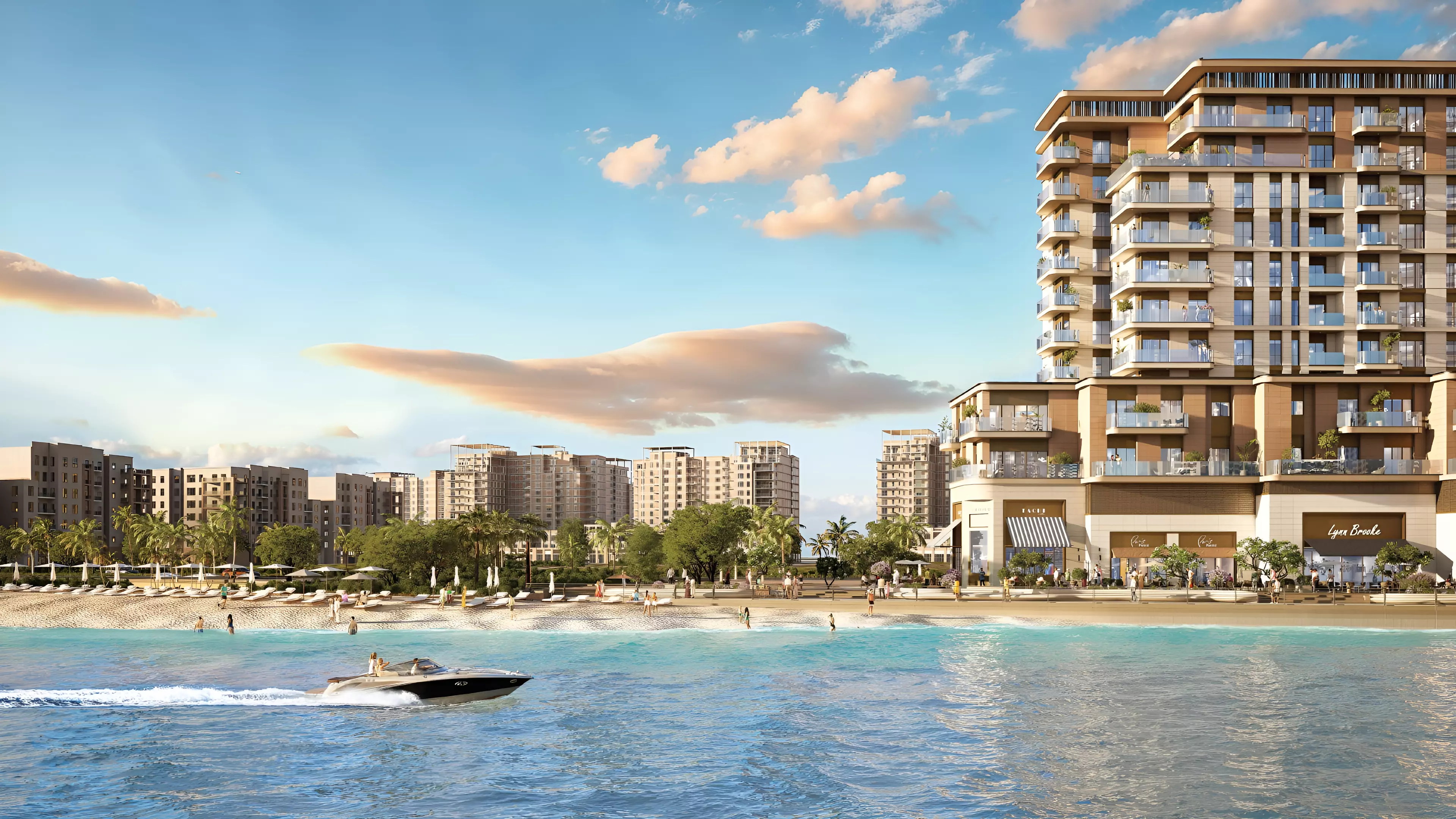Gem Residences Maryam Island apartments with waterfront and beach views