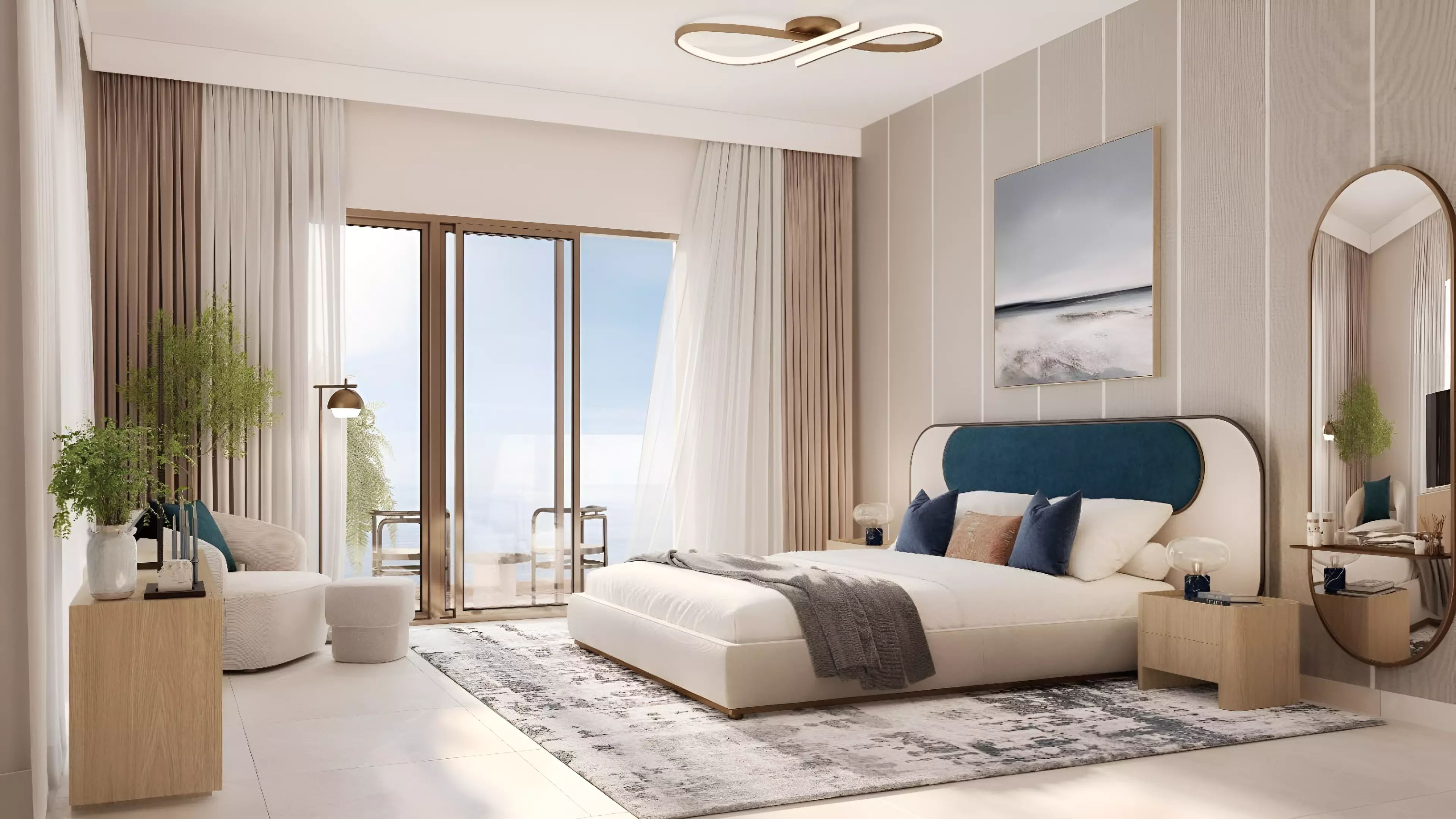 Gem Residences Maryam Island apartments with waterfront and beach views