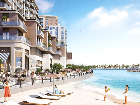 Gem Residences Maryam Island apartments with waterfront and beach views