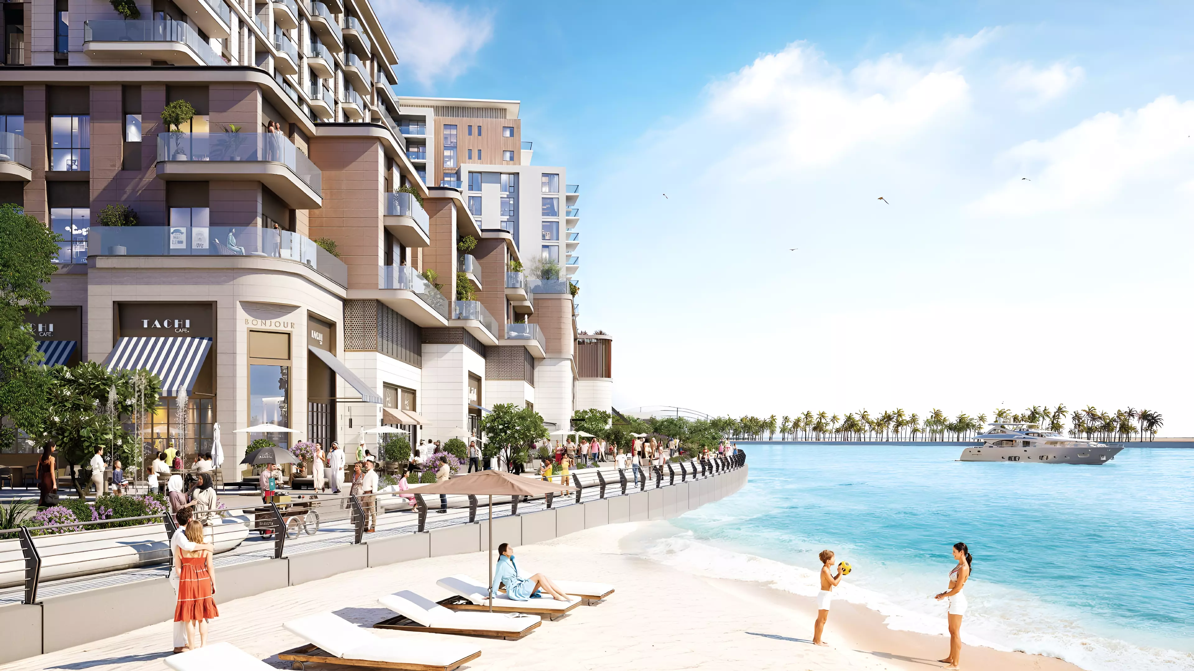 Gem Residences Maryam Island apartments with waterfront and beach views