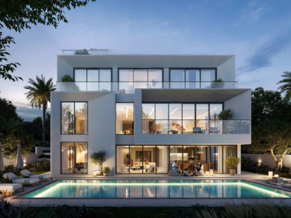 Luxury waterfront villas for sale in Dubai – Palace Villas Ostra by Emaar with breathtaking views and resort-style living.