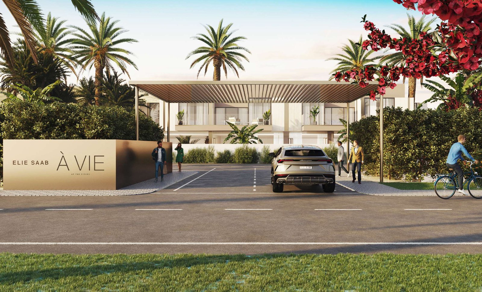 Elie Saab VIE townhouse exterior view in MBR City Dubai