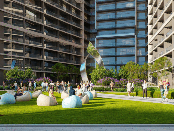 Sobha Central by Sobha Realty – waterfront apartments in Sobha Hartland II with skyline views and lagoon access