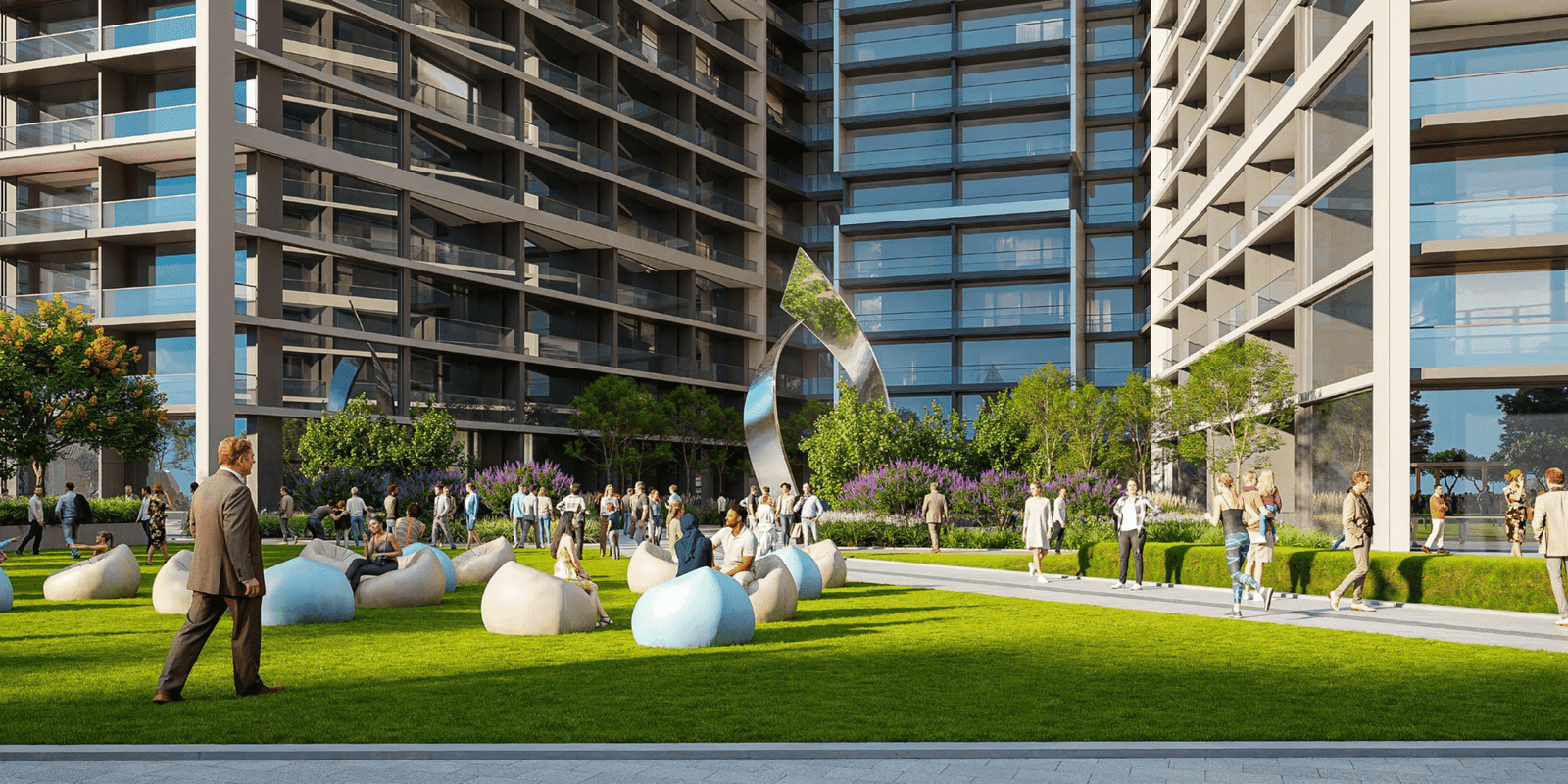 Sobha Central by Sobha Realty – waterfront apartments in Sobha Hartland II with skyline views and lagoon access