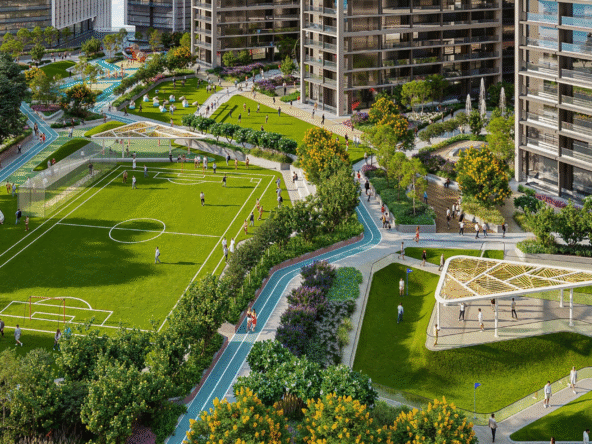 Sobha Central by Sobha Realty – waterfront apartments in Sobha Hartland II with skyline views and lagoon access