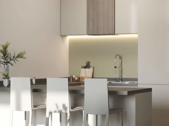 Crest Grande apartment for sale in Sobha Hartland with lagoon view and premium interiors