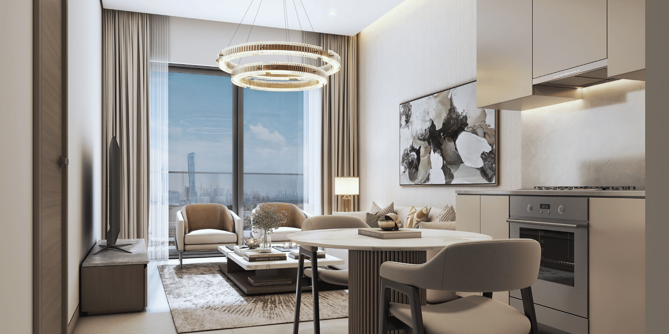 Sobha Central by Sobha Realty – waterfront apartments in Sobha Hartland II with skyline views and lagoon access