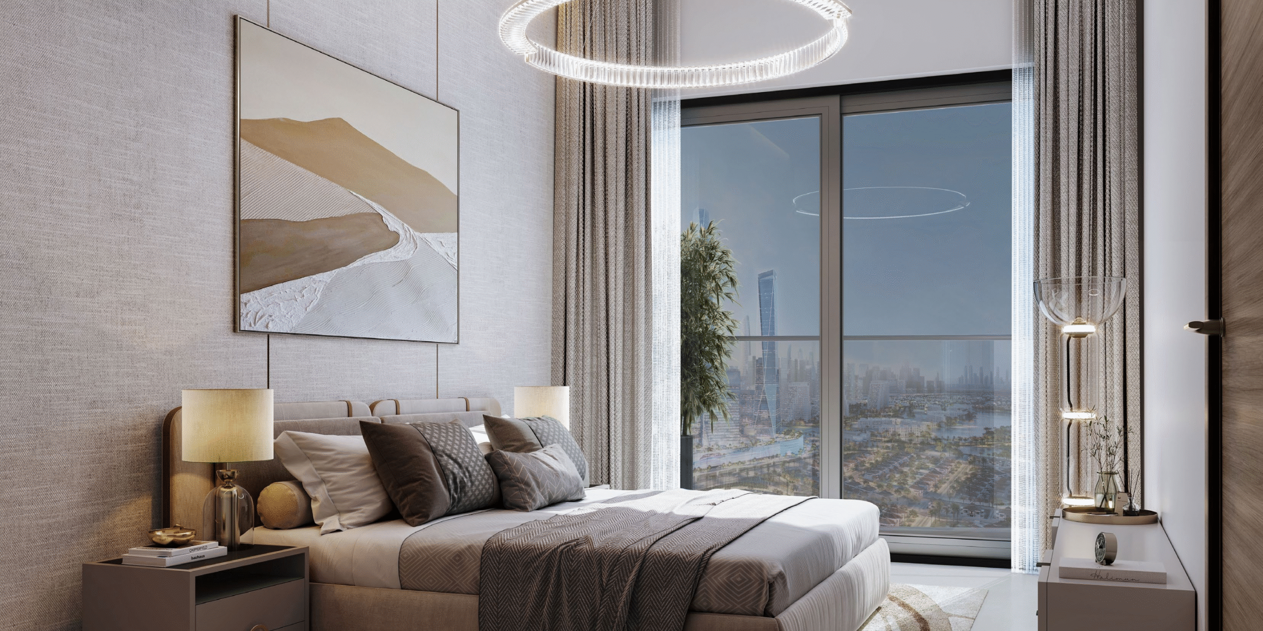 Sobha Central by Sobha Realty – waterfront apartments in Sobha Hartland II with skyline views and lagoon access