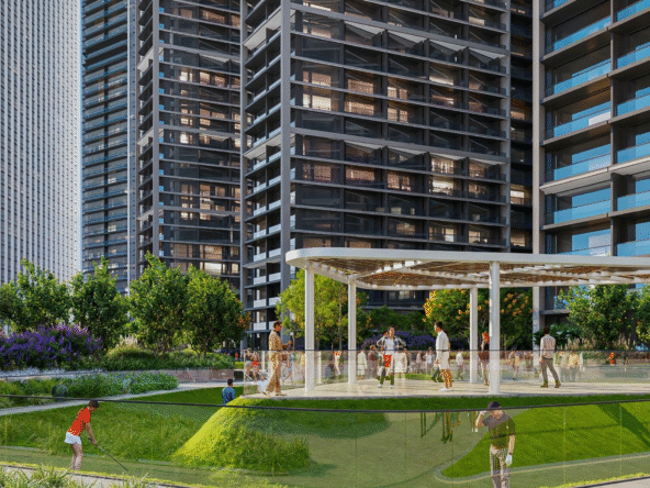 Sobha Central by Sobha Realty – waterfront apartments in Sobha Hartland II with skyline views and lagoon access