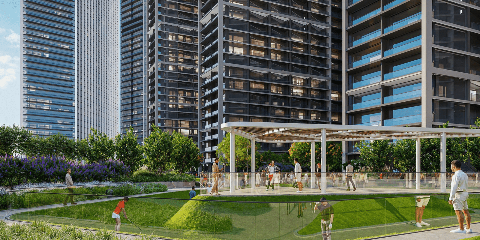 Sobha Central by Sobha Realty – waterfront apartments in Sobha Hartland II with skyline views and lagoon access