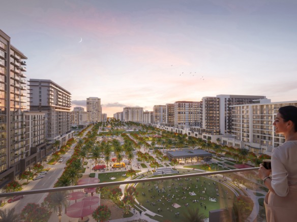 The Alton by Nshama – Luxury apartments at Town Square Park, Dubai with modern amenities and park views