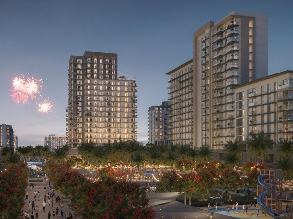 The Alton by Nshama – Luxury apartments at Town Square Park, Dubai with modern amenities and park views