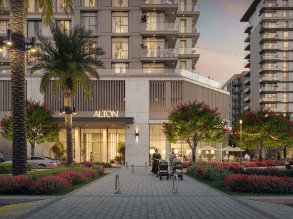 The Alton by Nshama – Luxury apartments at Town Square Park, Dubai with modern amenities and park views