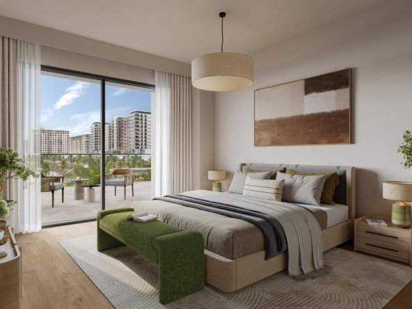 The Alton by Nshama – Luxury apartments at Town Square Park, Dubai with modern amenities and park views