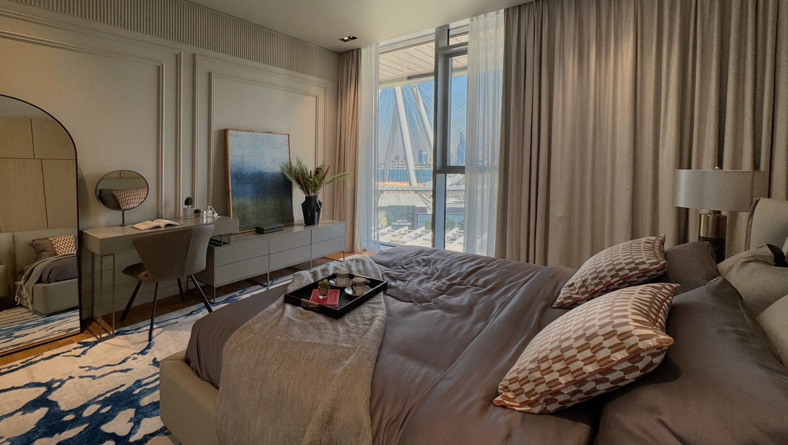 1 bedroom apartment for sale in Bluewaters with sea and Ain Dubai view