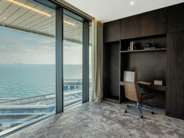 Bluewaters penthouse for sale with sea and Palm view from terrace