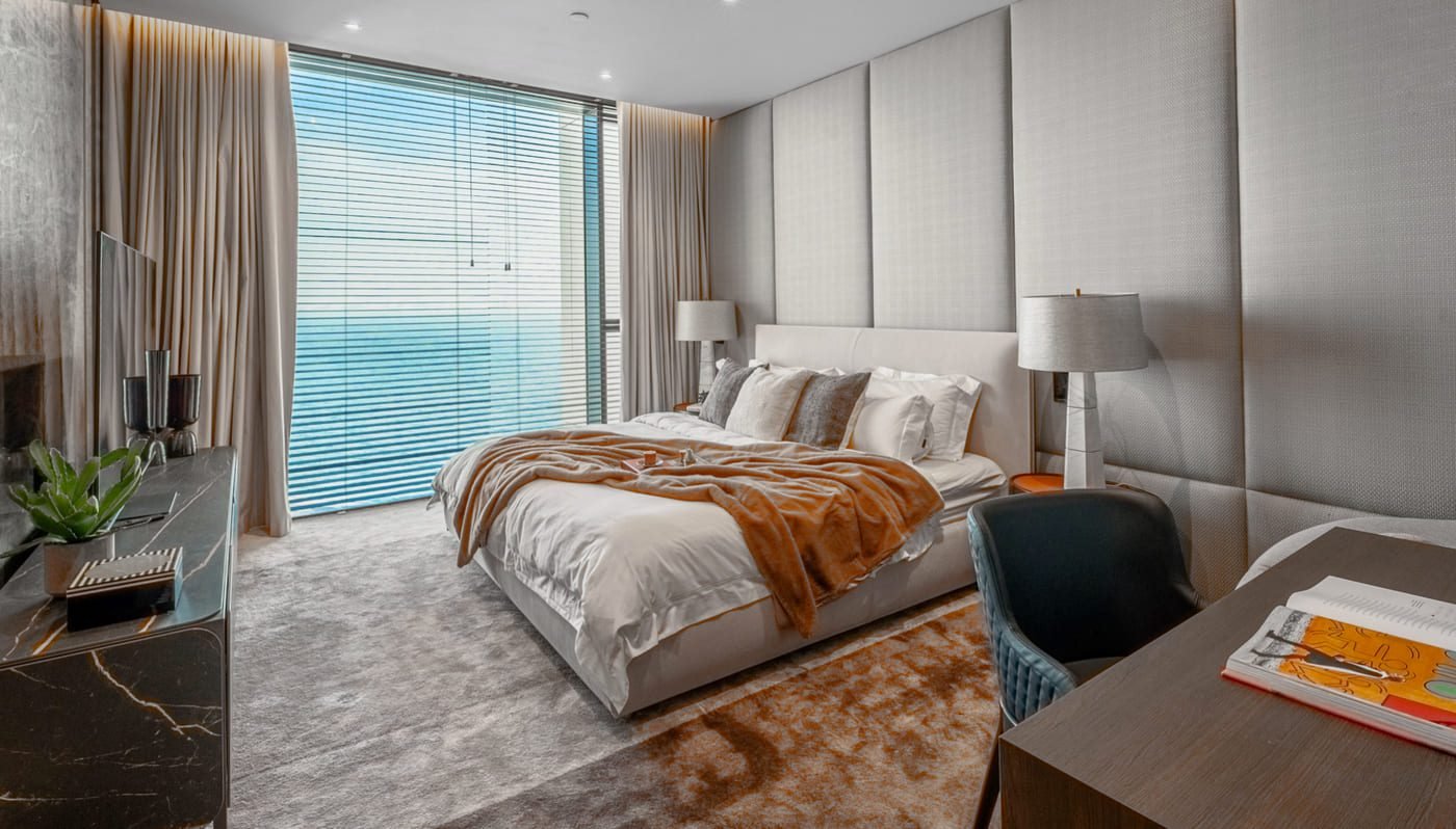 Bluewaters penthouse for sale with sea and Palm view from terrace