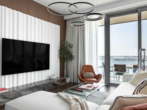 Beach Isle apartment for rent with 3 bedrooms and sea view by Emaar