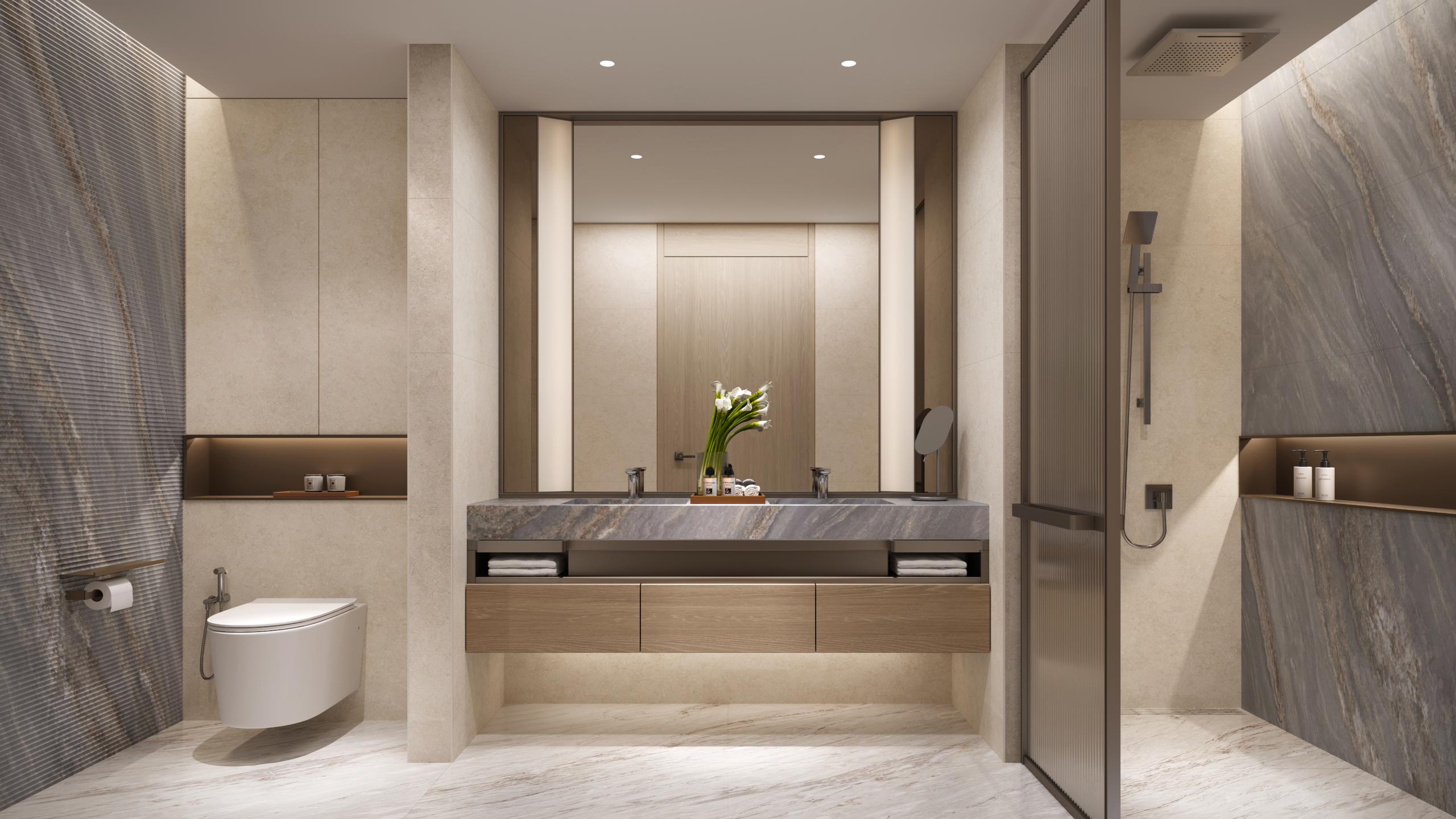 Emirates Towers apartments for sale with skyline views and sky pool