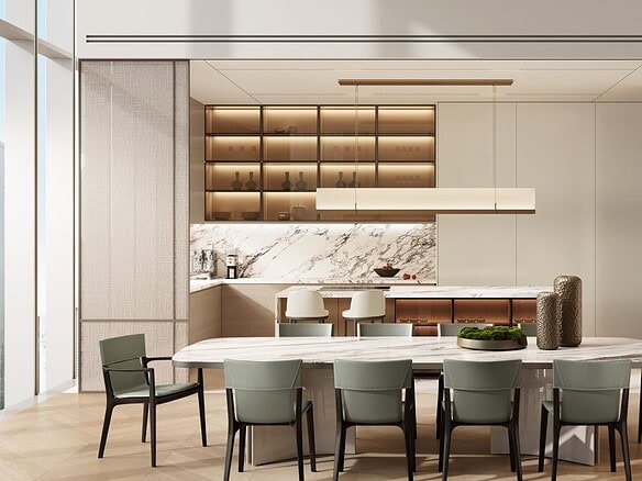 Emirates Towers apartments for sale with skyline views and sky pool