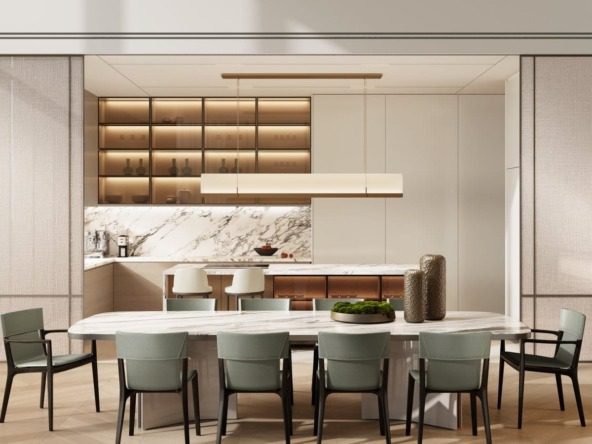 Emirates Towers apartments for sale with skyline views and sky pool