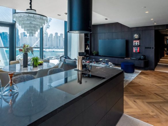 3 bedroom apartment Bluewaters with panoramic Palm and Ain Dubai views