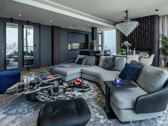 3 bedroom apartment Bluewaters with panoramic Palm and Ain Dubai views