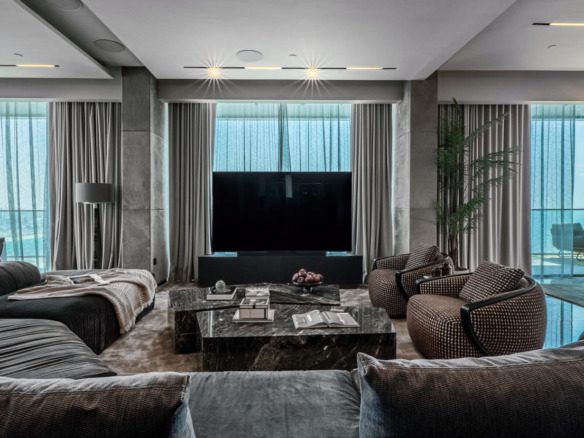 Bluewaters penthouse for sale with sea and Palm view from terrace