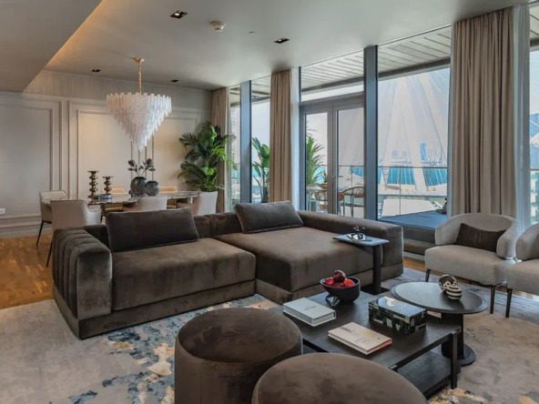 1 bedroom apartment for sale in Bluewaters with sea and Ain Dubai view