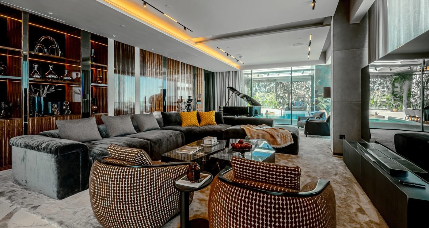 Bluewaters penthouse for sale with sea and Palm view from terrace