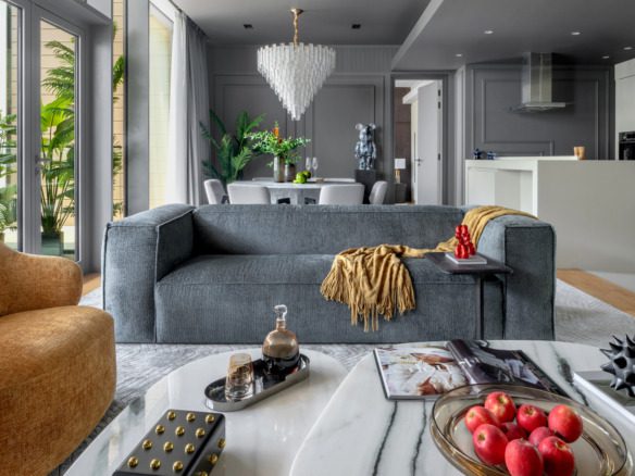 Bluewaters 1 bedroom apartment with garden and sea view terrace