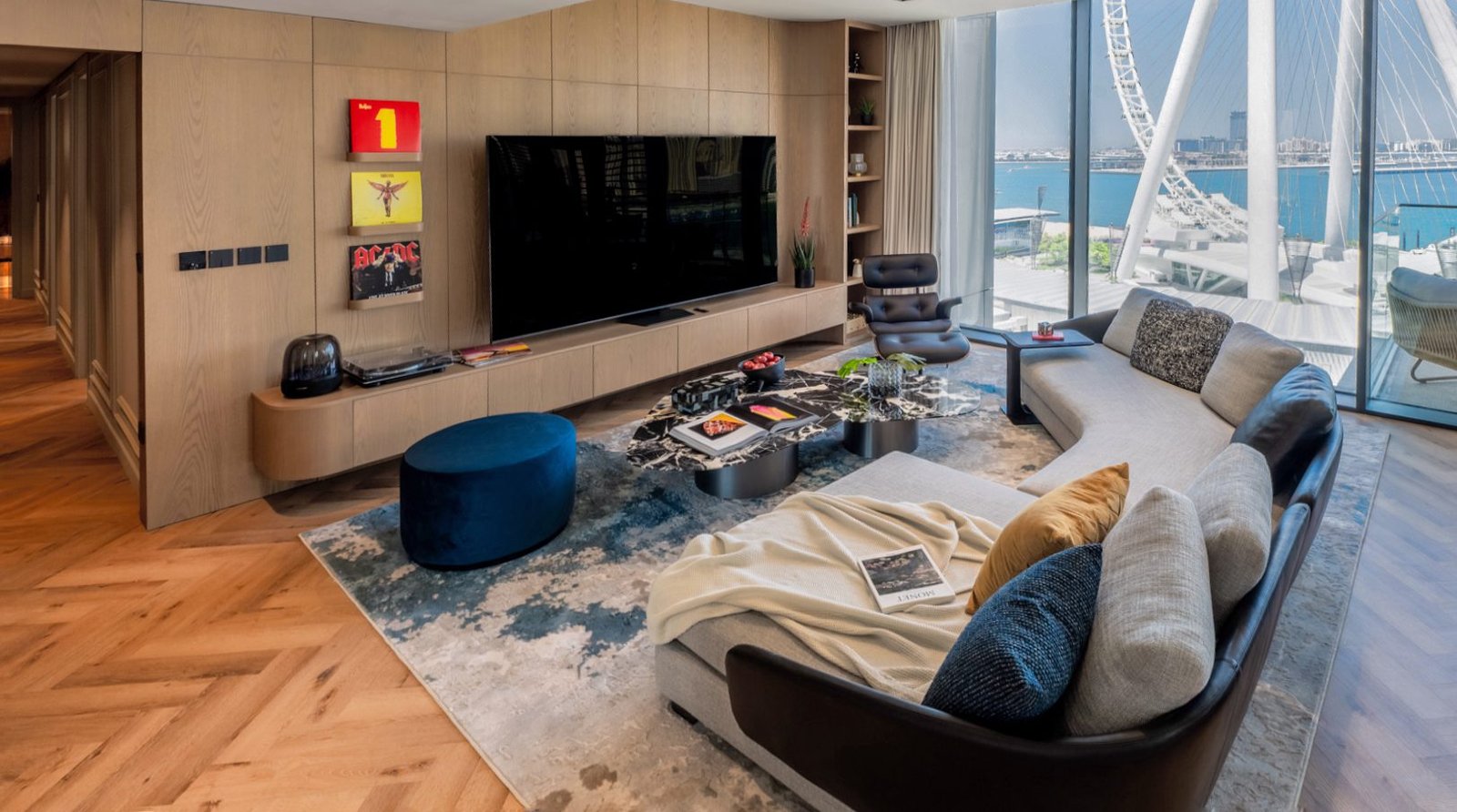 High-floor 3 bedroom Bluewaters home with Palm and Ain Dubai views