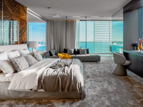 Bluewaters penthouse for sale with sea and Palm view from terrace