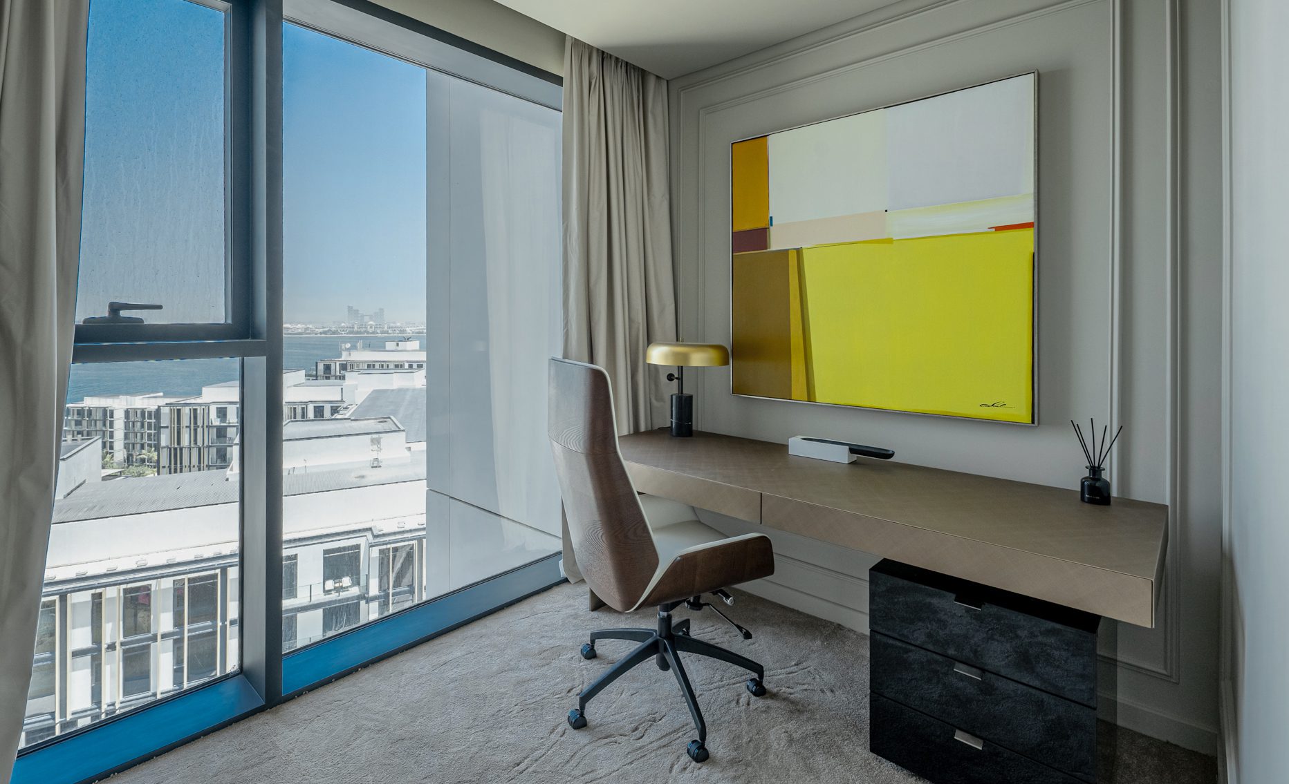 3 bedroom apartment Bluewaters with panoramic Palm and Ain Dubai views
