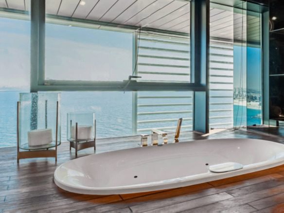 Bluewaters penthouse for sale with sea and Palm view from terrace
