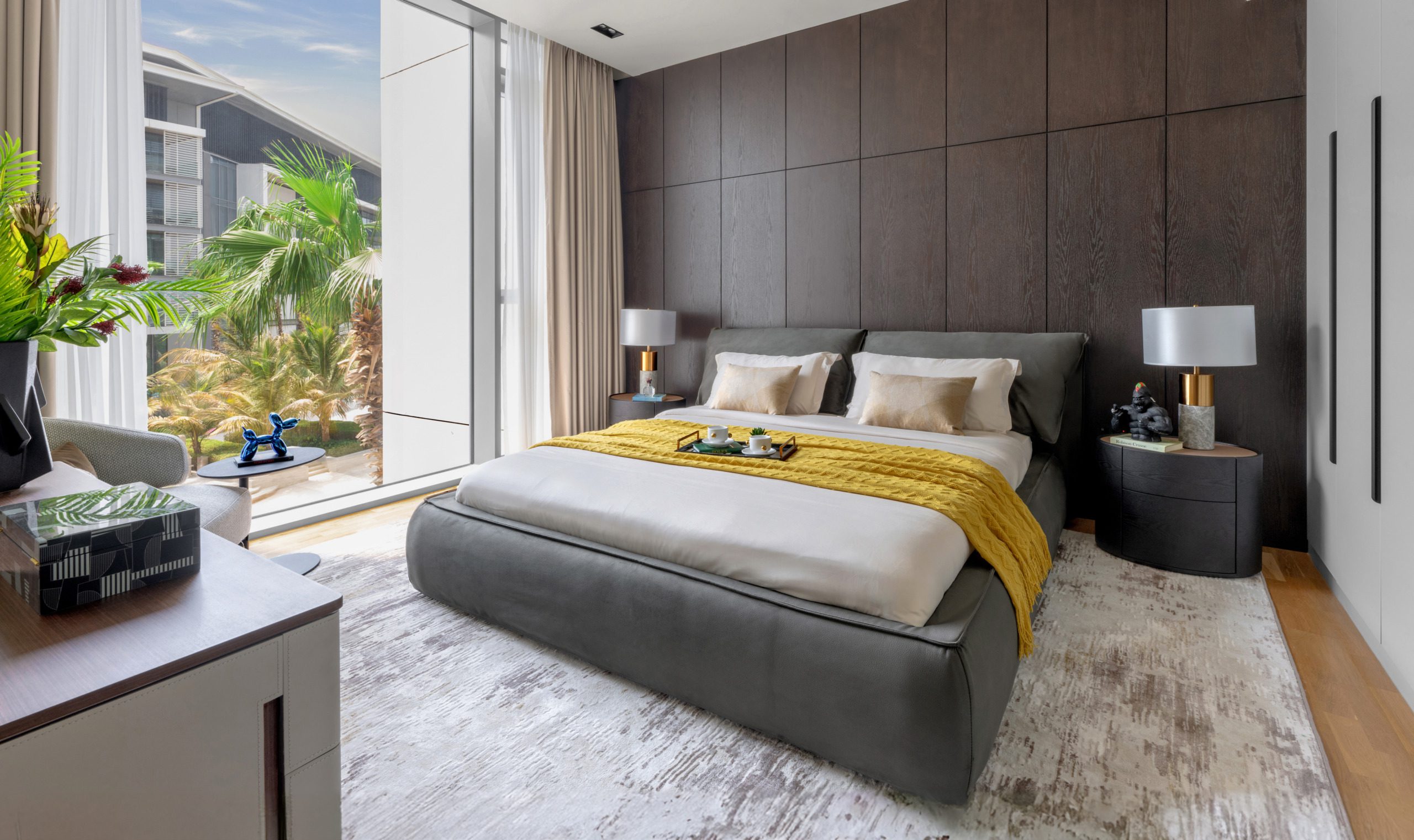 Bluewaters 1 bedroom apartment with garden and sea view terrace