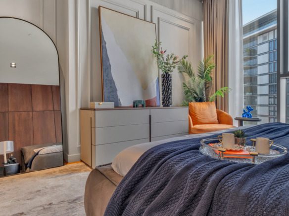 3 bedroom Bluewaters flat with panoramic Ain Dubai views