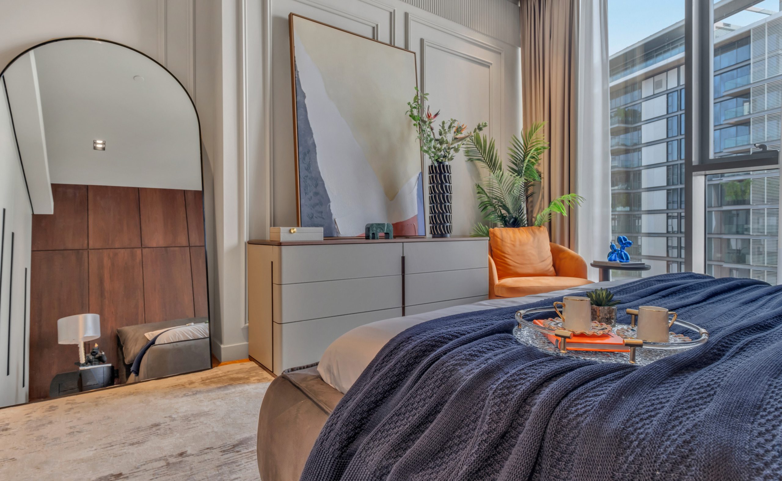 3 bedroom Bluewaters flat with panoramic Ain Dubai views