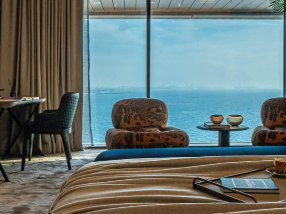Bluewaters penthouse for sale with sea and Palm view from terrace