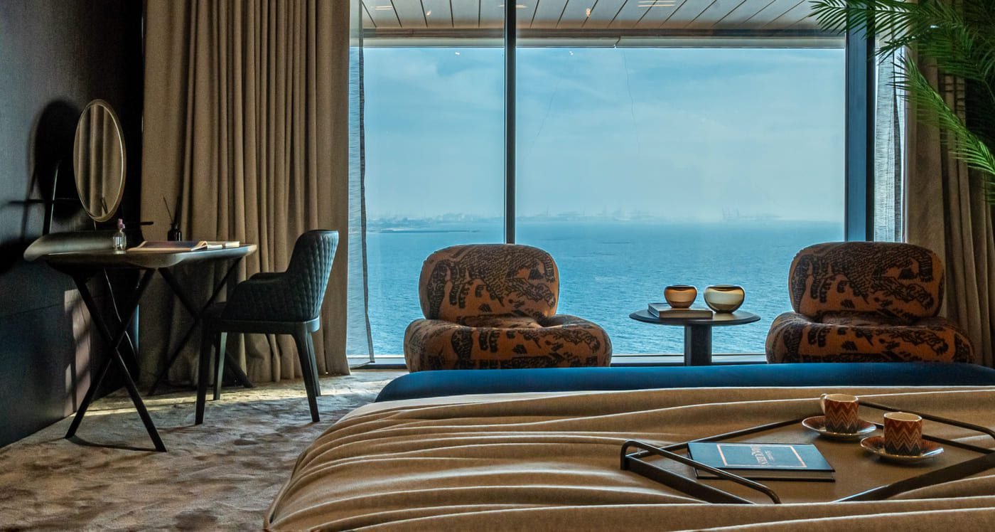 Bluewaters penthouse for sale with sea and Palm view from terrace