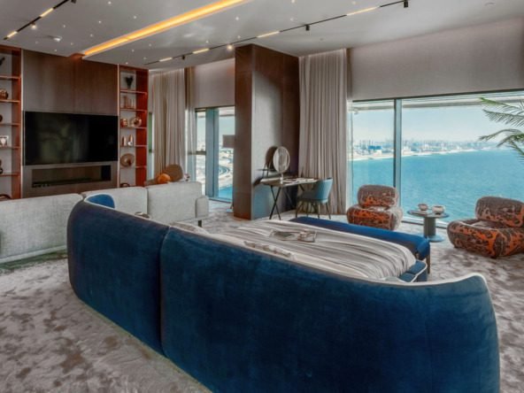 Bluewaters penthouse for sale with sea and Palm view from terrace