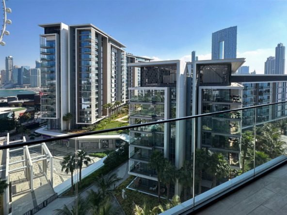 1 bedroom apartment for sale in Bluewaters with sea and Ain Dubai view