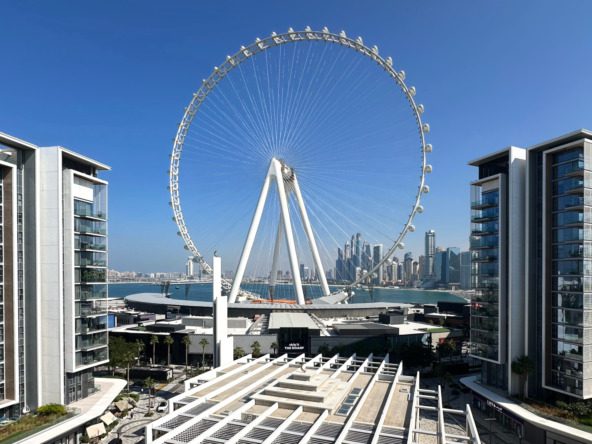 1 bedroom apartment for sale in Bluewaters with sea and Ain Dubai view