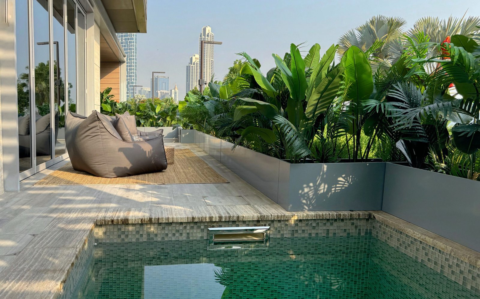 Bluewaters townhouse for sale with private pool and sea view terrace