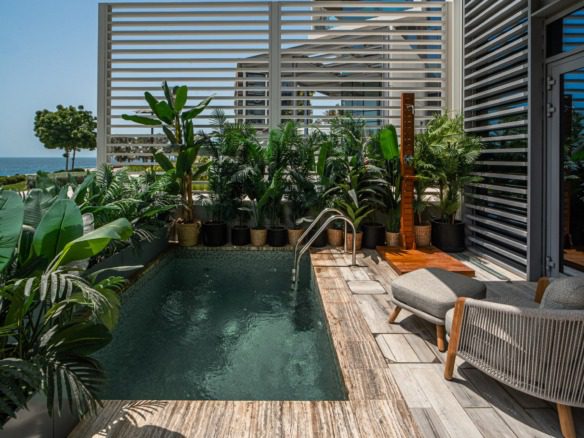 Bluewaters townhouse for sale with private pool and sea view terrace