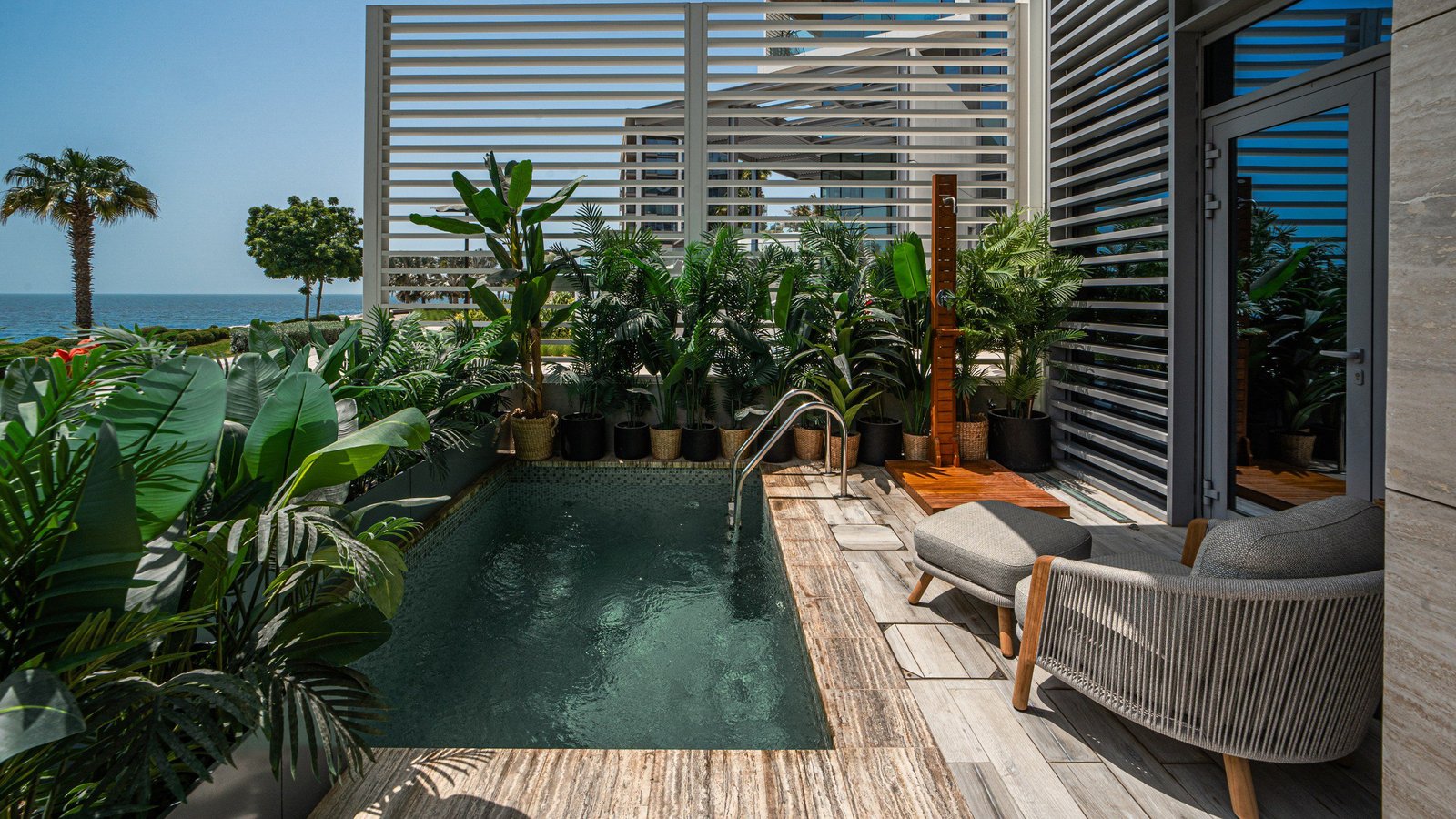 Bluewaters townhouse for sale with private pool and sea view terrace