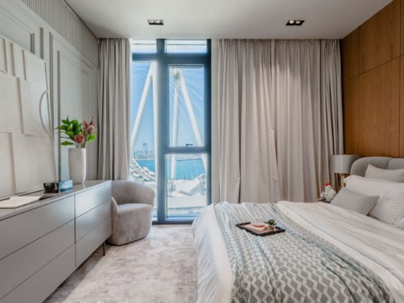 High-floor 3 bedroom Bluewaters home with Palm and Ain Dubai views