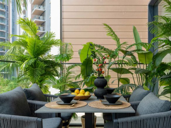 Bluewaters 1 bedroom apartment with garden and sea view terrace