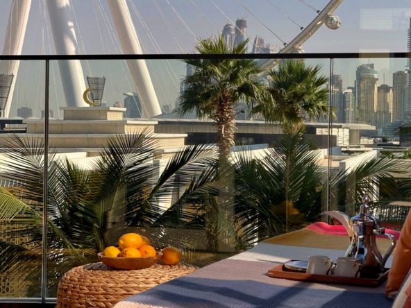 1 bedroom Bluewaters apartment with Dubai Ain and park view